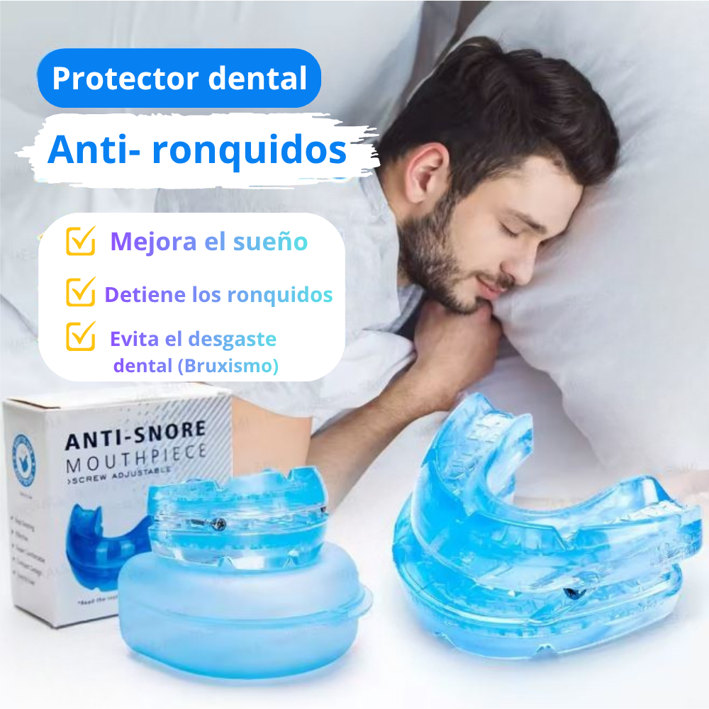 Protector dental anti-ronquidos 2 en 1