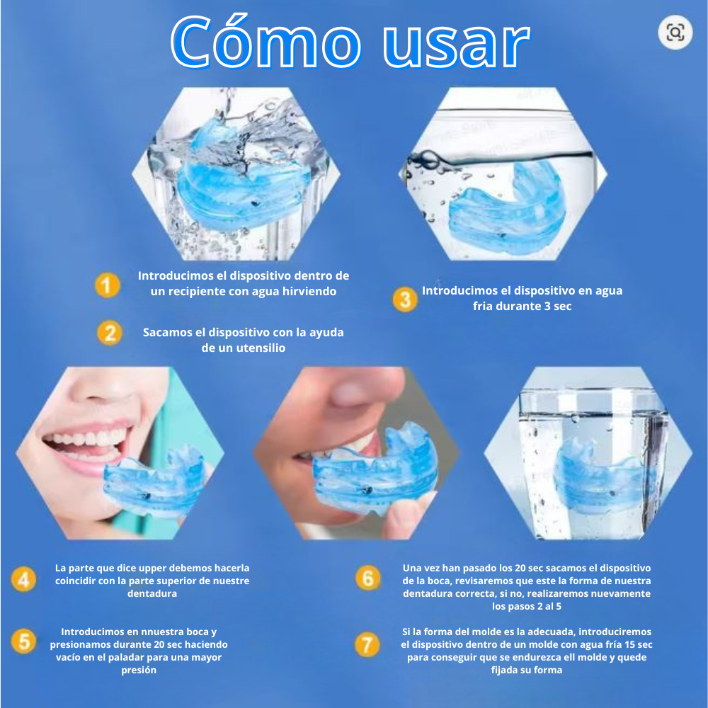 Protector dental anti-ronquidos 2 en 1